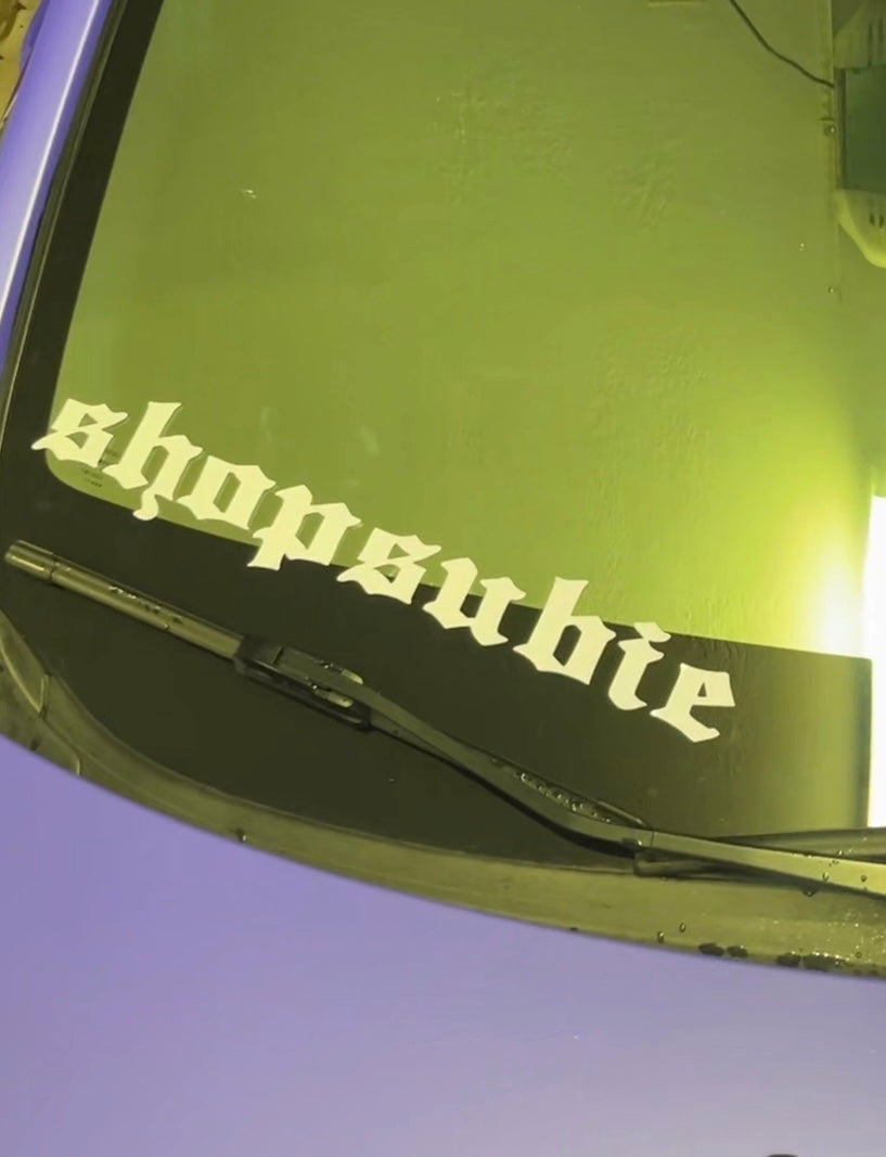 Shopsubie Support Side Windshield Banner