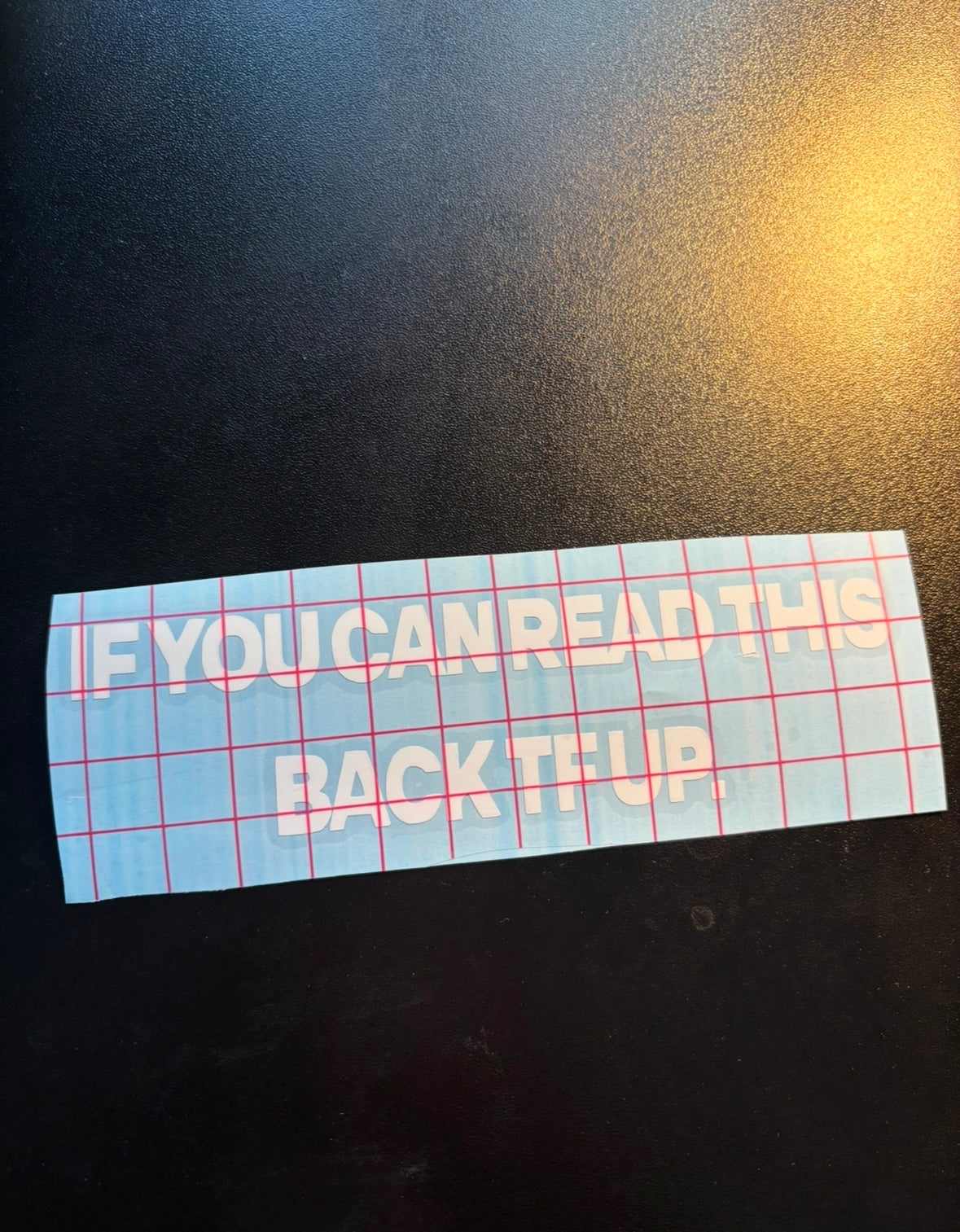 Car/ Truck Sticker If You Can Read This Back TF Up